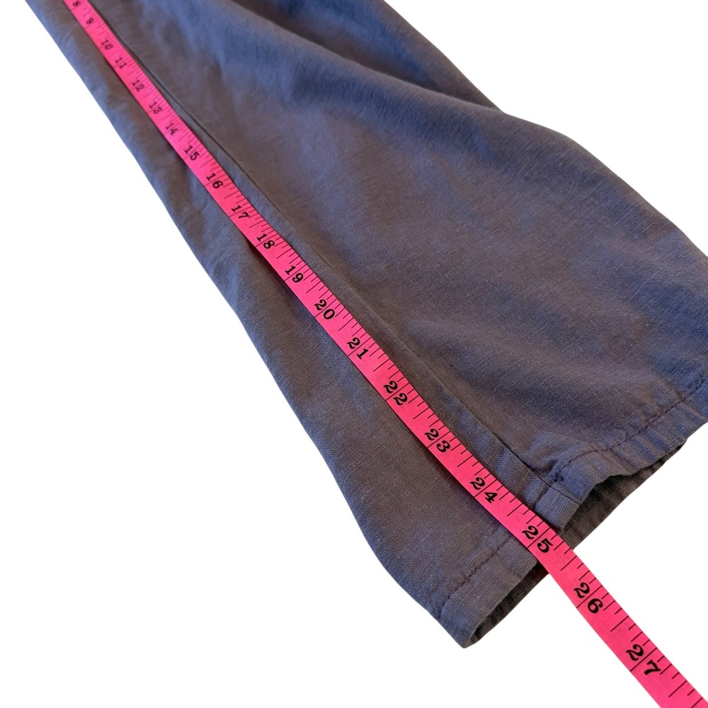 Lila Ryan Women's Martina Purple Linen Blend Trousers Size‎ 14 - Picture 8 of 10